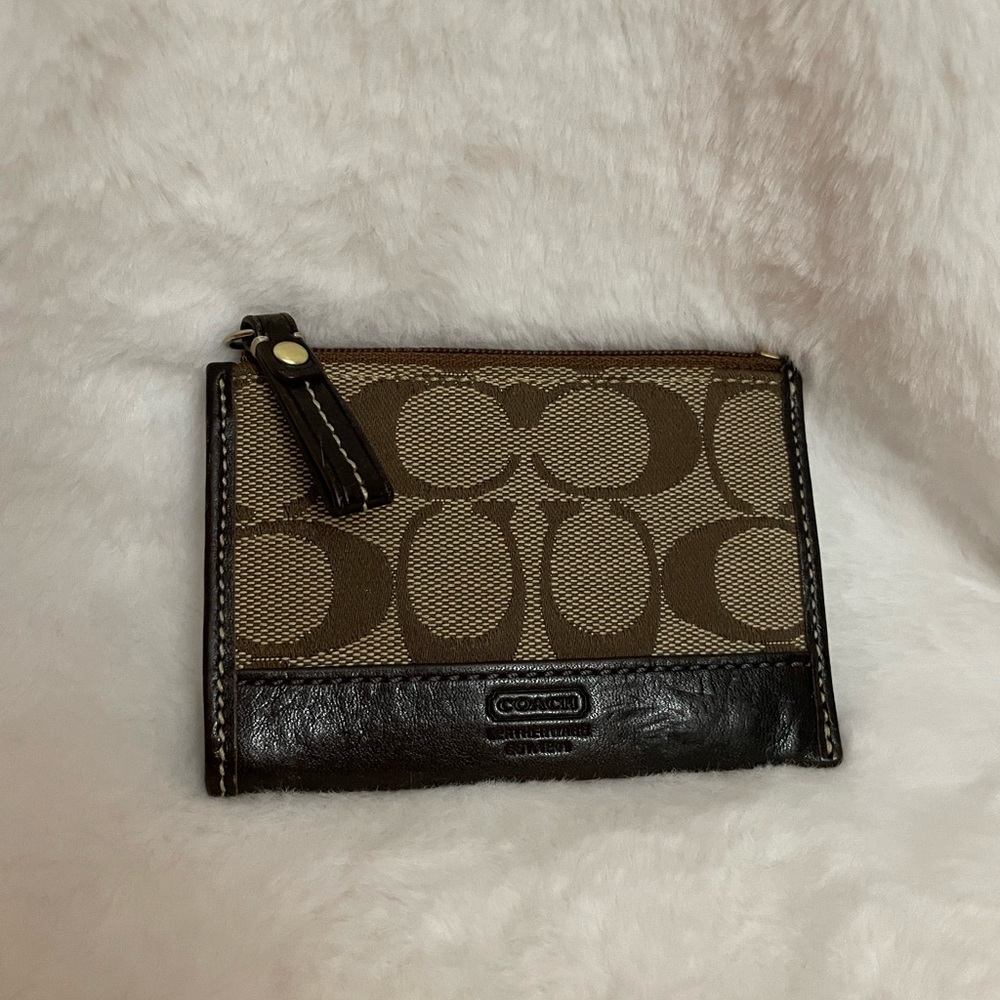 Coach Brown Coin Purse Wallet